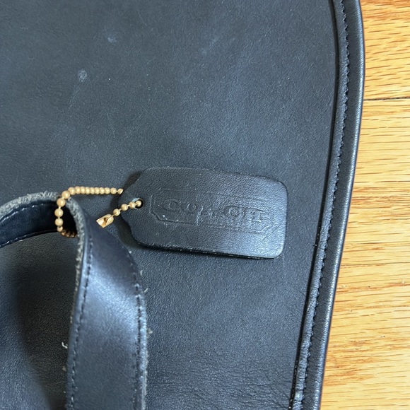 *Large* Vintage Coach Backpack (Black) main image 7